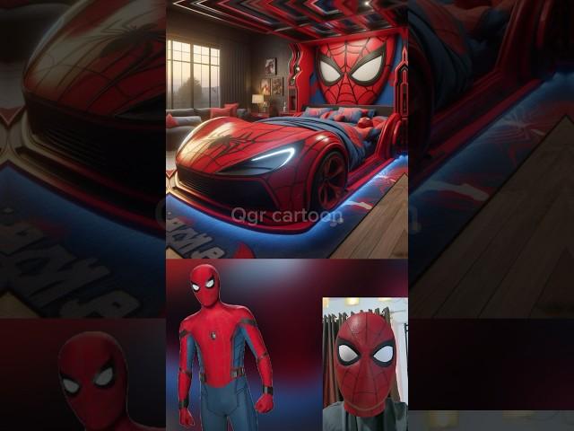 Superheroes but car bed  Marvel & DC-All Characters #marvel #avengers#shorts