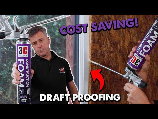 Filling Air Gaps Around Window and Doors Frames - Draft Proofing