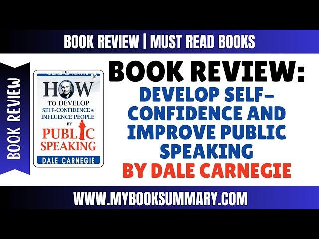 Book Review: Develop Self Confidence and Improve Public Speaking byDale Carnegie|@Booksandstrorytime