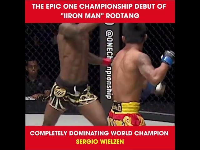 The epic ONE Championship debut of "The Iron Man" Rodtang, completely dominating Sergio Wielzen.