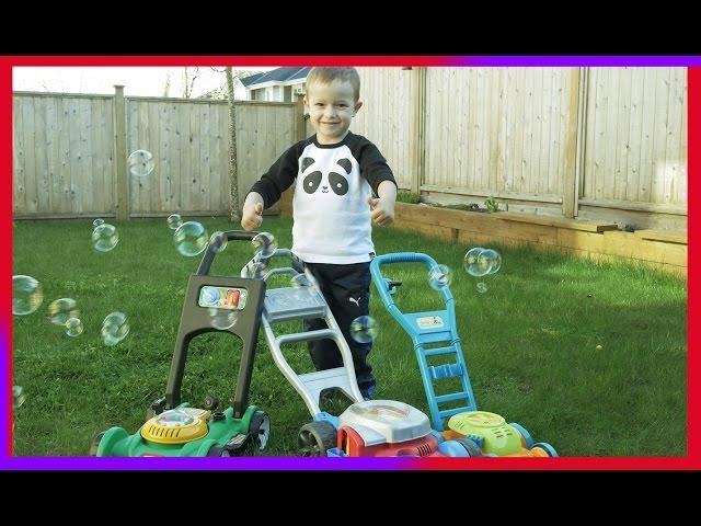 Toy Lawn Mowers for Kids & Bubbles | Little Tikes Gas 'n Go Mower | Backyard Play Brothers r US!