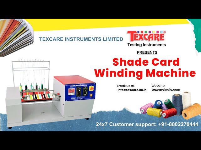 Shade Card Winding Machine, Thread Shade Card Winder, Yarn Shade Card winding Machine