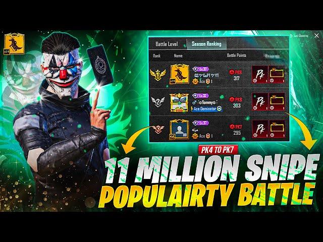 Pk4 To Pk7 Popularity Battle Journey - 11 Million Popularity Snipe - How To Win Popularity Battle