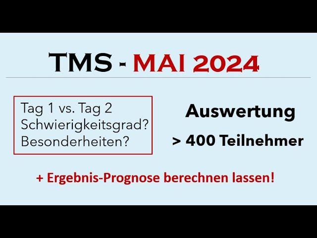 TMS Frühjahr 2024 | Zusammenfassung & Analyse