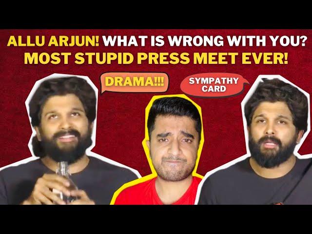 ALLU ARJUN's Arrogance Is Irritating!   His Behaviour Is Childish  | Pushpa 2 Theatre Controversy