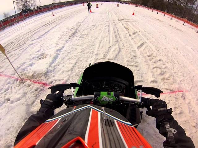 1976 Arctic Cat 5000 at the 2014 Jack Pine Savage Vintage Drags