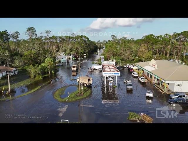 09-27-2024 Steinhatchee, FL - Hurricane Helene Aftermath Storm Surge