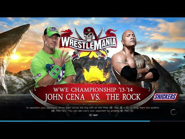 WWE 2K22 (PS5) - The Rock vs John Cena Gameplay | WrestleMania Championship Match (4K 60fps)