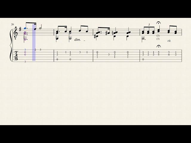 Alla Mazurka - Alexander Sergeevich Nemerovsky (1859 - 1915) - Tablature