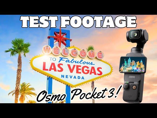 DJI Osmo pocket 3 - Las Vegas | Indoor/Outdoor Lowlight etc.