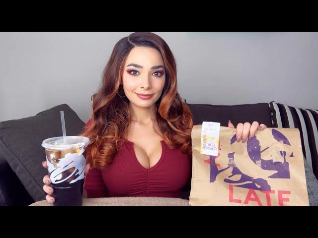 ASMR Taco Bell Chicken Quesadilla and Soft Taco Mukbang (Soft Spoken)