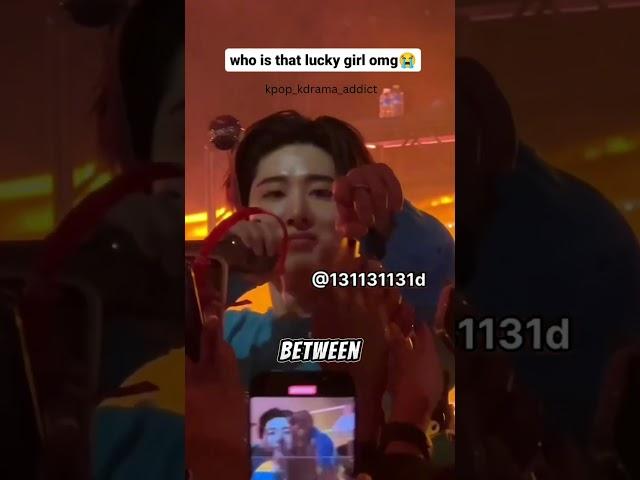 The girl had her kdrama moment in B.I's concert #hanbin #kdrama #shorts #shortsfeed #shortsviral