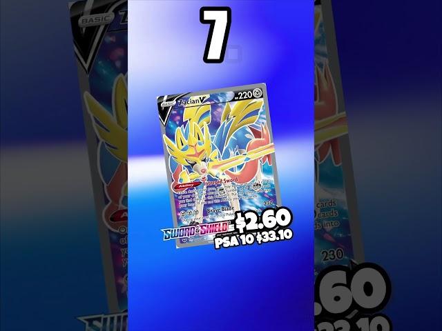 Top 10 most valuable Zacian cards #pokemon #pokemoncards #top10pokemon #zacian #top10 #shorts