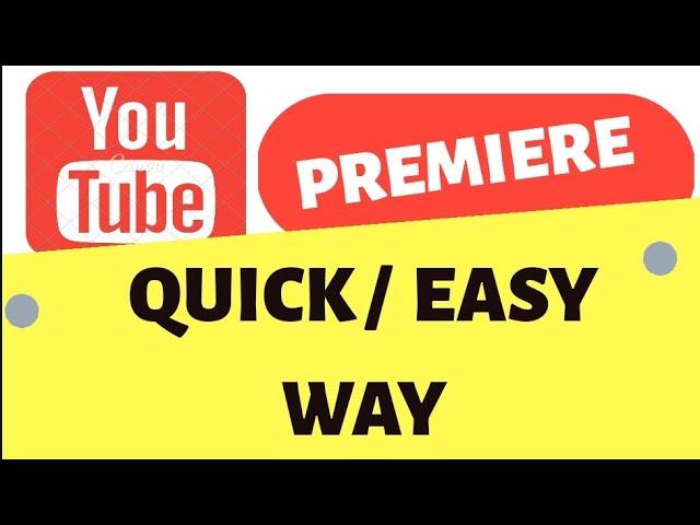 HOW TO PREMIERE YOUTUBE VIDEO ON ANDROID PHONES / TUTORIAL/UPDATED 2020