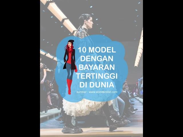 TOP 10 MODEL DENGAN BAYARAN TERTINGGI DI DUNIA