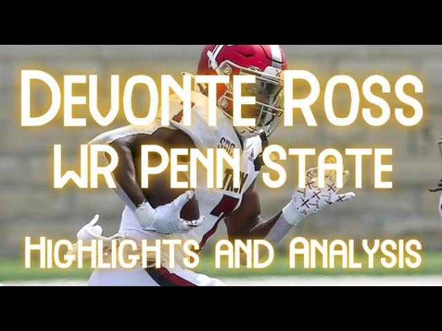 DEVY SLEEPER ALERT!! | Devonte Ross WR Penn State | 2026 NFL Draft Prospect Review