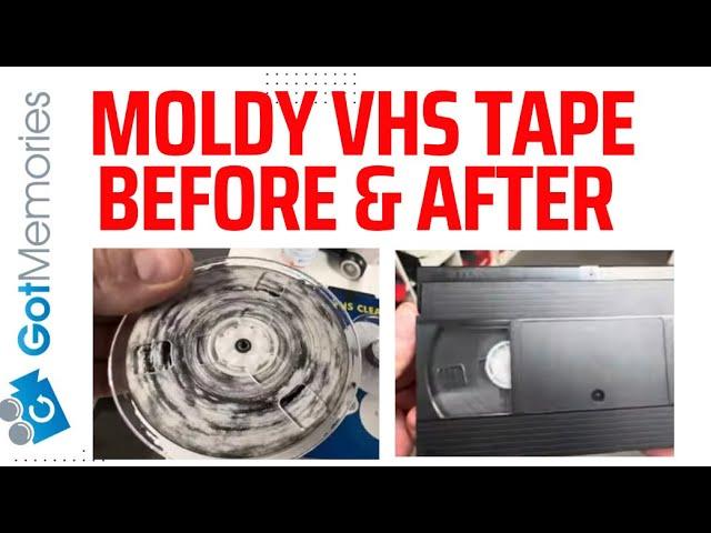 How to Clean Mold off VHS Tape & Restore Picture and Audio - Data Recovery