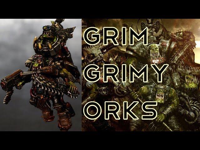 Painting Orks with INKS and OILS - GRIMDARK ORKS!