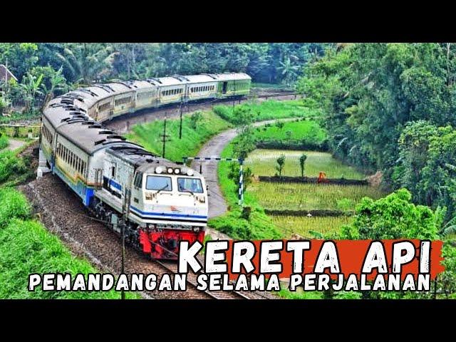 PEMANDANGAN SELAMA PERJALANAN KERETA API INDONESIA | ASMR TRAIN | INDONESIAN RAILWAYS