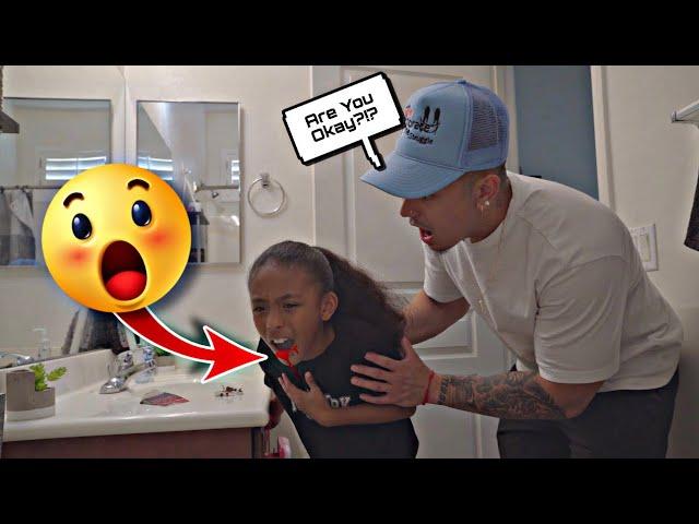 FALLING ON MY FACE PRANK ON OLDER BROTHER *BLOODY*