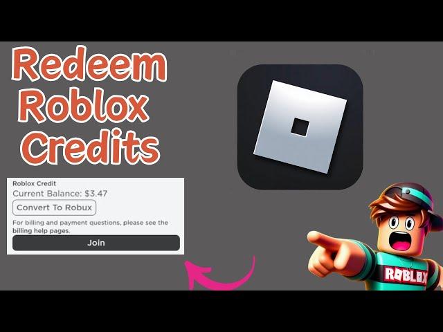 How to redeem credit on Roblox (Convert Roblox Credits to Robux Tutorial)