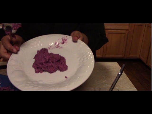 Mashed Purple Sweet Potatoes!