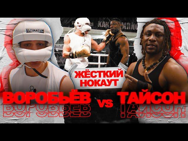 Жесткий нокаут! Спарринг Воробьев VS Тайсон! Братья Воробьевы. Профессиональный бокс.