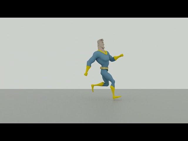 Start RUN Stop Character Animation 3D