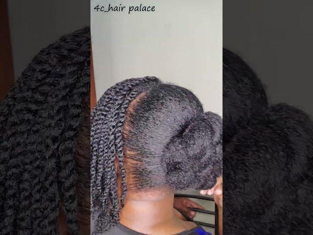 Quick And Easy Hairstyle for 4c natural hair #naturalhair