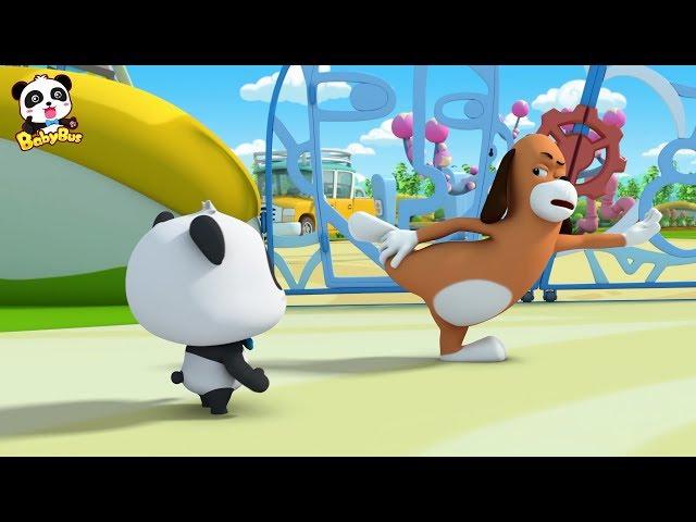 Mr. Dao is Driven Away by Robot Dog | Baby Panda's Magic Tie | Magical Chinese Characters | BabyBus