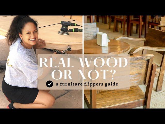 How To Tell If Furniture Is Laminate, Veneer or Solid Wood | Know Before You Flip Furniture