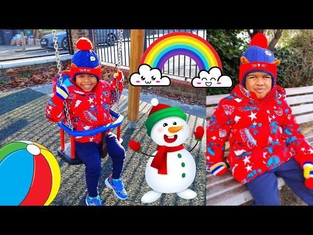 Outdoor Playground for Kids (Winter version) | Super Renell Nursery Rhymes & Kids Songs