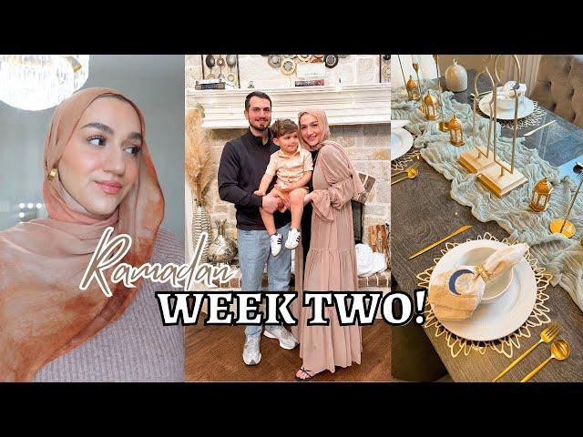 RAMADAN WEEK TWO | Creamy Chicken Recipe, Homemade Chocolate Chip Cookies, + Iftar Table Setup