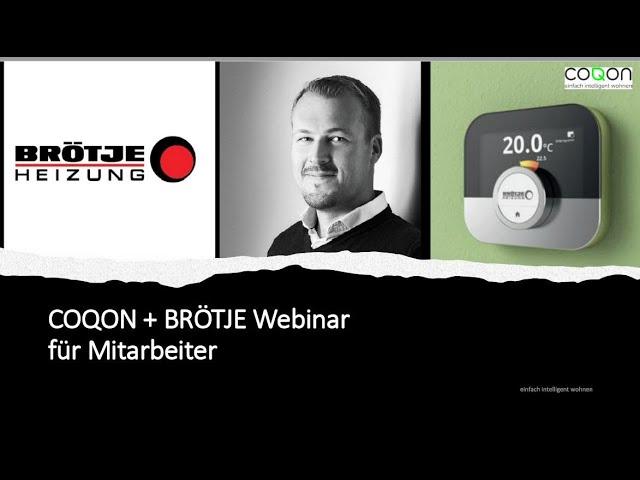 COQON + Brötje WEBINAR - Wir schulen unsere Kollegen aus dem Großhandel