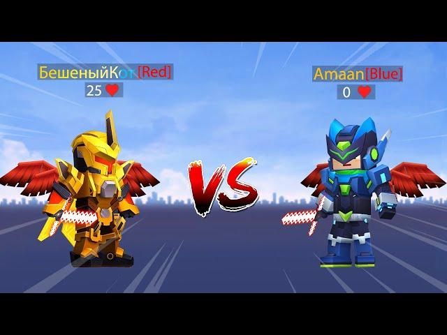 Amaan VS БешеныйКот В Блокман Го Бед Варс!? | blockman go