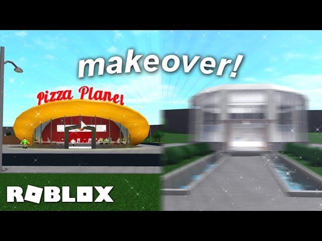 BLOXBURG: I Changed PIZZA PLANET! (modern/aesthetic makeover)