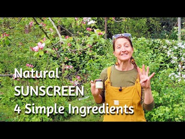 DIY Sunscreen - EASY Homemade NATURAL Sunscreen Recipe