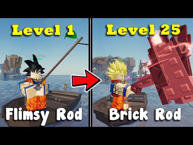 I Started over as a NOOB & unlocked Brick Rod at Lvl 25 in FISCH | NO TRADE | FreeToPlay Journey #01