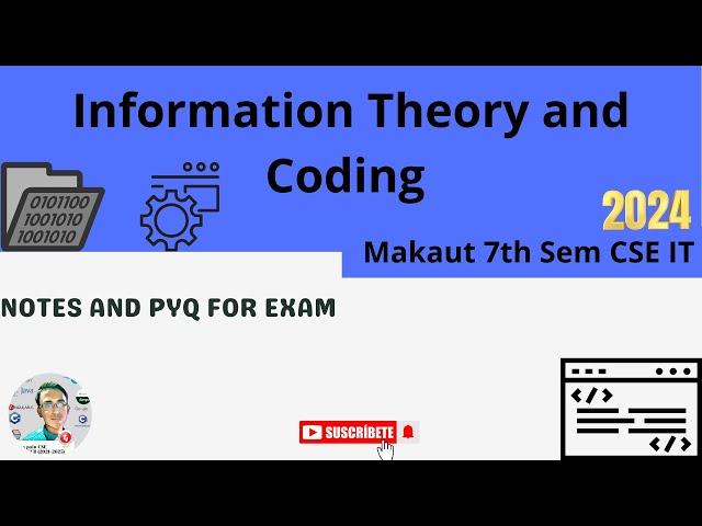 Information Theory and Coding Exam  Notes & PYQ▶️Makaut #makaut #exam #theory #india #jobs