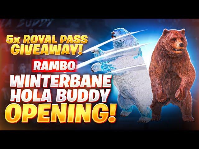 PUBG Mobile WinterBane Buddy Set Lucky Spin Opening 4900 UC  || Rambo