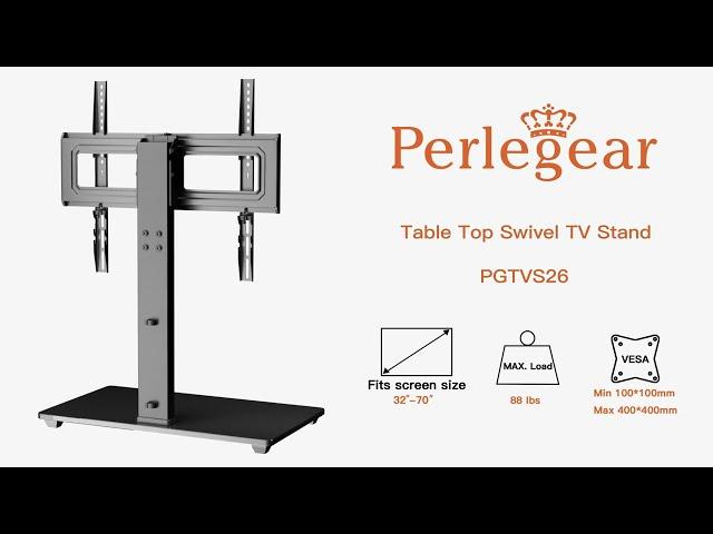 Step-By-Step Installation Guide for Perlegear PGTVS26 Universal TV Stand