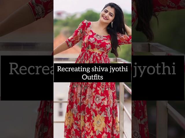 Recreating shivajyothi outfits #shorts #shivajyothi #jyothakka #subscribe #haul