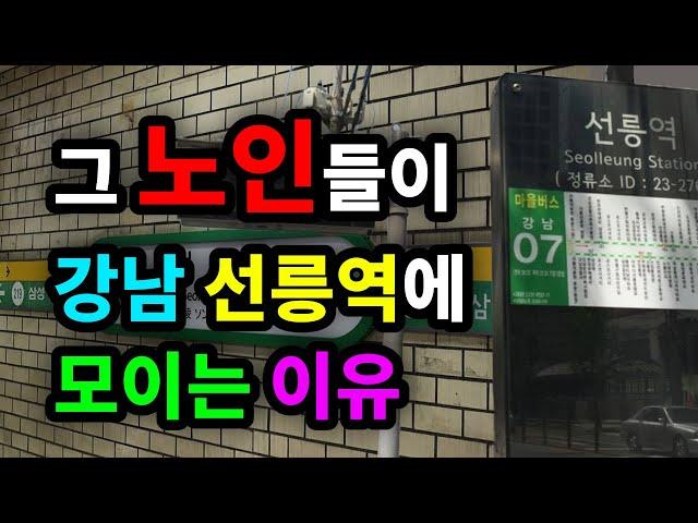 그 노인들이 강남 선릉역에 모이는 이유 - 원더풀 인생후반전