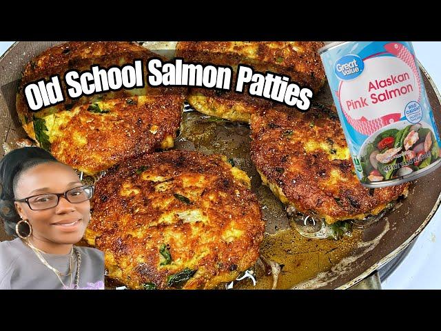 Old School Salmon Patties / Croquettes | How to make Salmon Patties #salmonpattierecipe