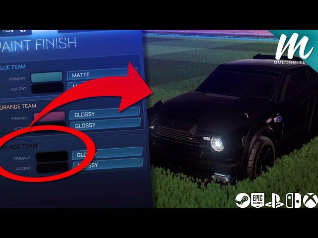 EVERY WAY TO GET A BLACK CAR IN ROCKET LEAGUE! (CONSOLE + PC)