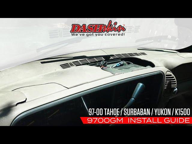 HOW TO: DashSkin 97-98 C/K 1500 Tahoe Suburban Yukon Sierra Silverado Dash Cover Installation