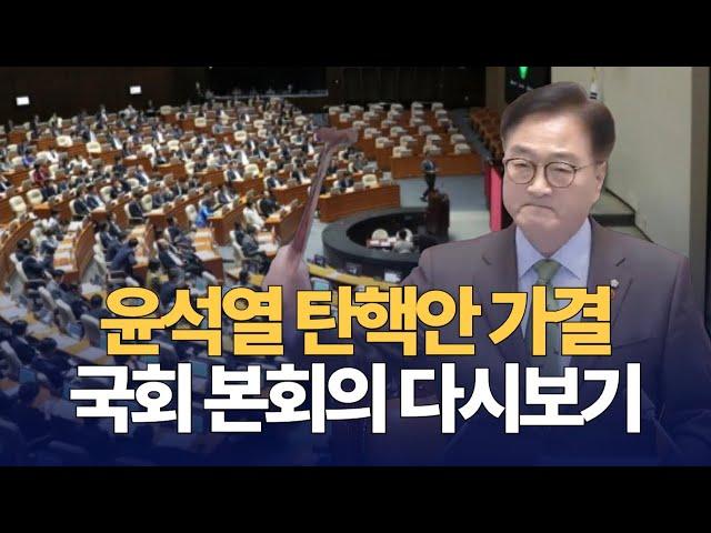 [다시보기] 윤석열 탄핵안 가결 상황 / 찬성 204표 반대 85표로 가결 / 국민의 힘 12표 이탈 : 국회 본회의 :  241214