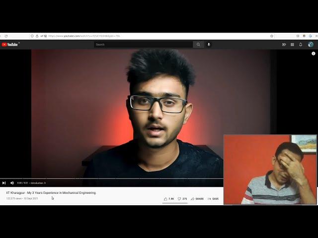 IIT prof reacts to his own student's video (Tharun Speaks)!