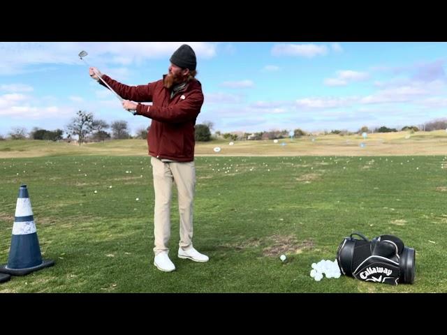 Club head back and around in transition to help fix over the top and shallow attack angle