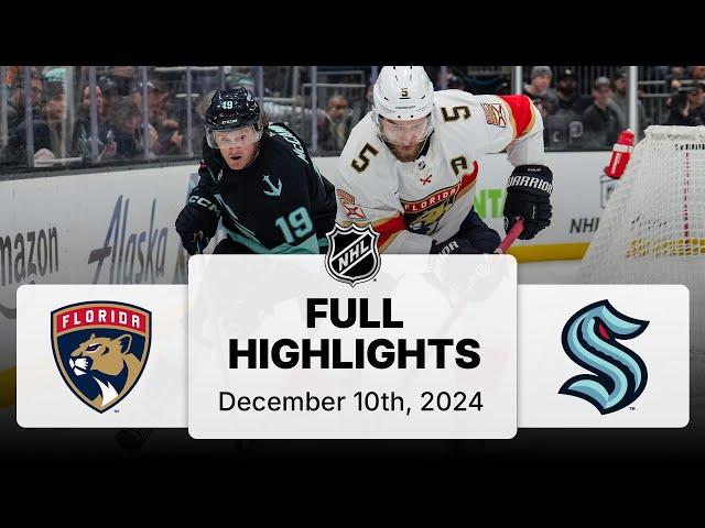 NHL Highlights | Panthers vs. Kraken | December 10, 2024